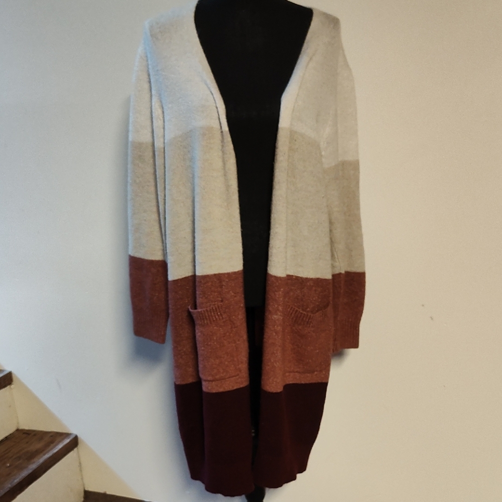 Maurices Multicolor Open Front Cardigan